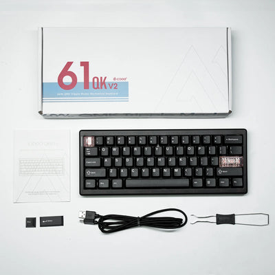CIDOO QK61 V2 by EPOMAKER&nbsp; is a custom mechanical keyboard featuring a space-saving 60% compact layout in the box