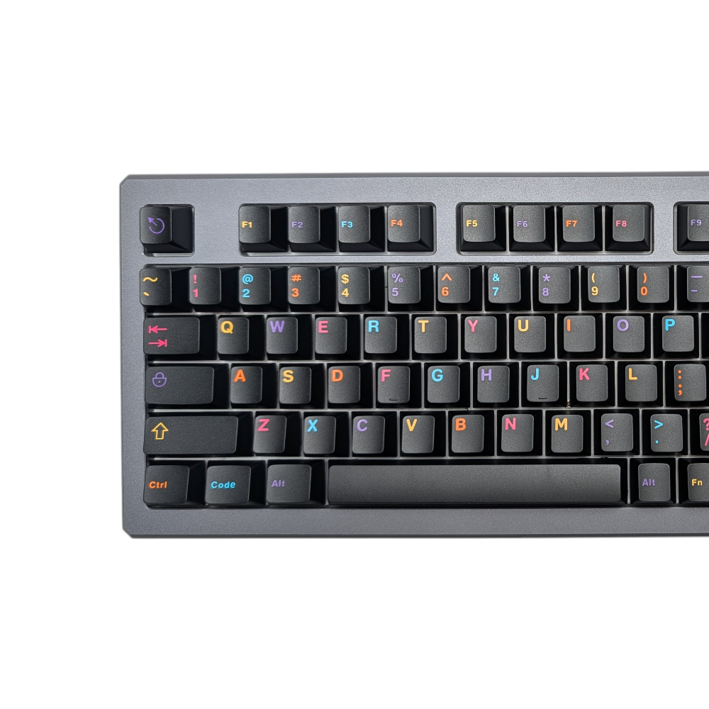  Fiesta Burst " keycap set (121 pieces) - custom mechanical keyboard accessory.
