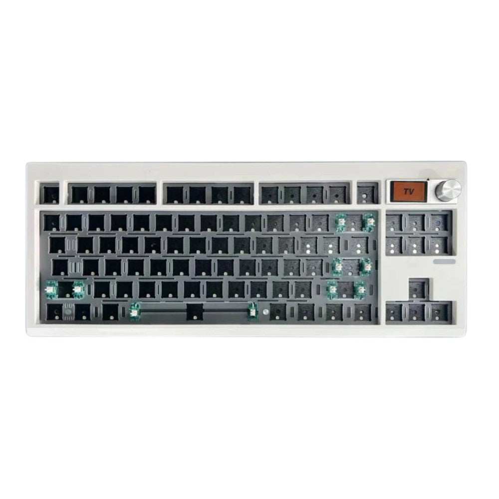 GMK87 TKL 80% Tri-Mode Wireless Mechanical Keyboard in white