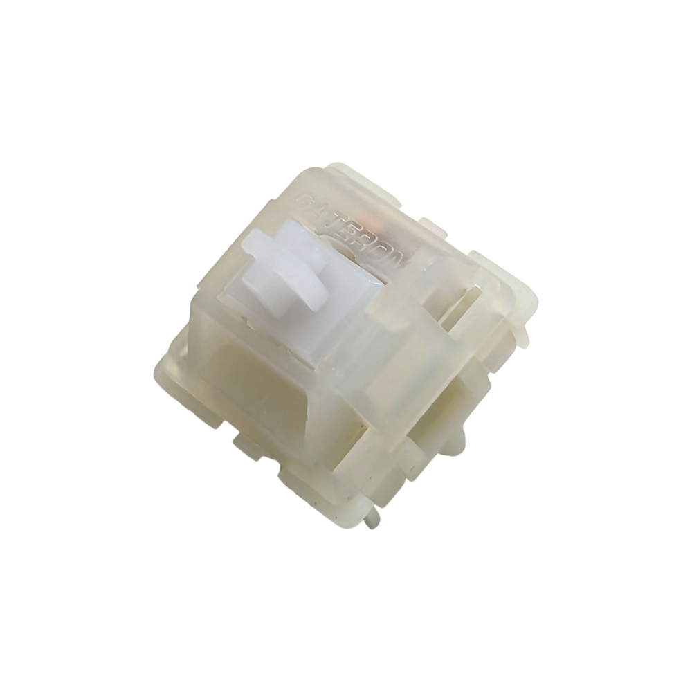 GATERON Phantom Rode Toetsenbordschakelaars, Lineaire 45gf RGB LED Pre-Lubed Key Switches voor MX-mechanisch toetsenbord (rood, 110 stuks