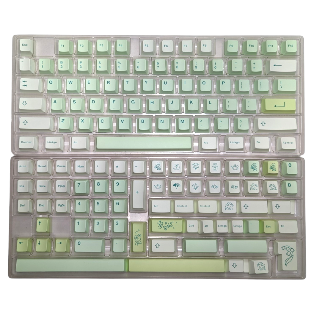 Ginko Garden Cherry MX Keycap Set (1 42pcs) mint green for mechanical keyboards