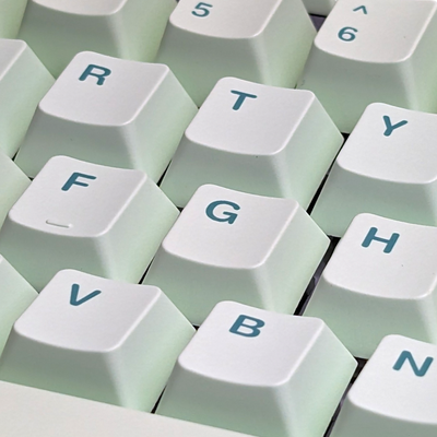 Ginko Garden Cherry MX Keycap Set (1 42pcs) mint green for mechanical keyboards