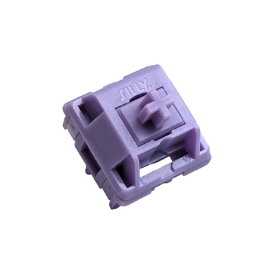 HMX Hyacinth V2U Linear Switches purple Custom mechanical keyboard hand lubed krytox sillyworks