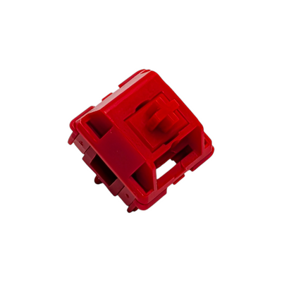 Factory lubed HMX TT Red linear switches ready for hot-swap mechanical keyboard builds.