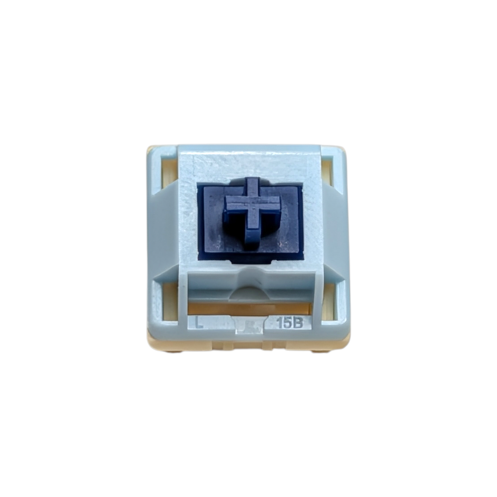 5-pin HMX Sogurt mechanical switches with P4 bottom housing, ideal for hot-swap PCB builds and enthusiast keyboard modding