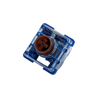 Close-up of Kailh Deep Sea Silent Tactile Switches for low profile custom mechanical keyboards.