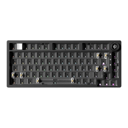 LEOBOG HI75C WIRELESS Mechanical keyboard BLACK frame without keycaps on a white background