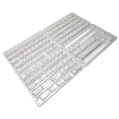 "Like Glass" RGB Shine Through Clear Keycap Set