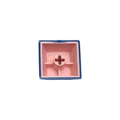 Man O' War Blue on Pale Pink ABS Cherry MX Keycap Set for mechanical keyboard keyboards