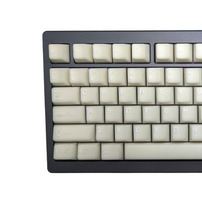 Milky Marshmallow White on White Cherry MX Keycap Set (114 pcs) mechanical keyboards