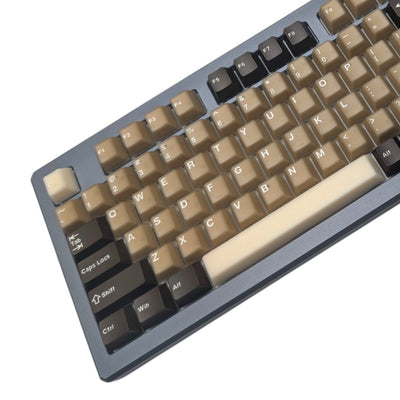 Mocha Marshmallow ABS Doubleshot Cherry MX Keycap Set  thock king