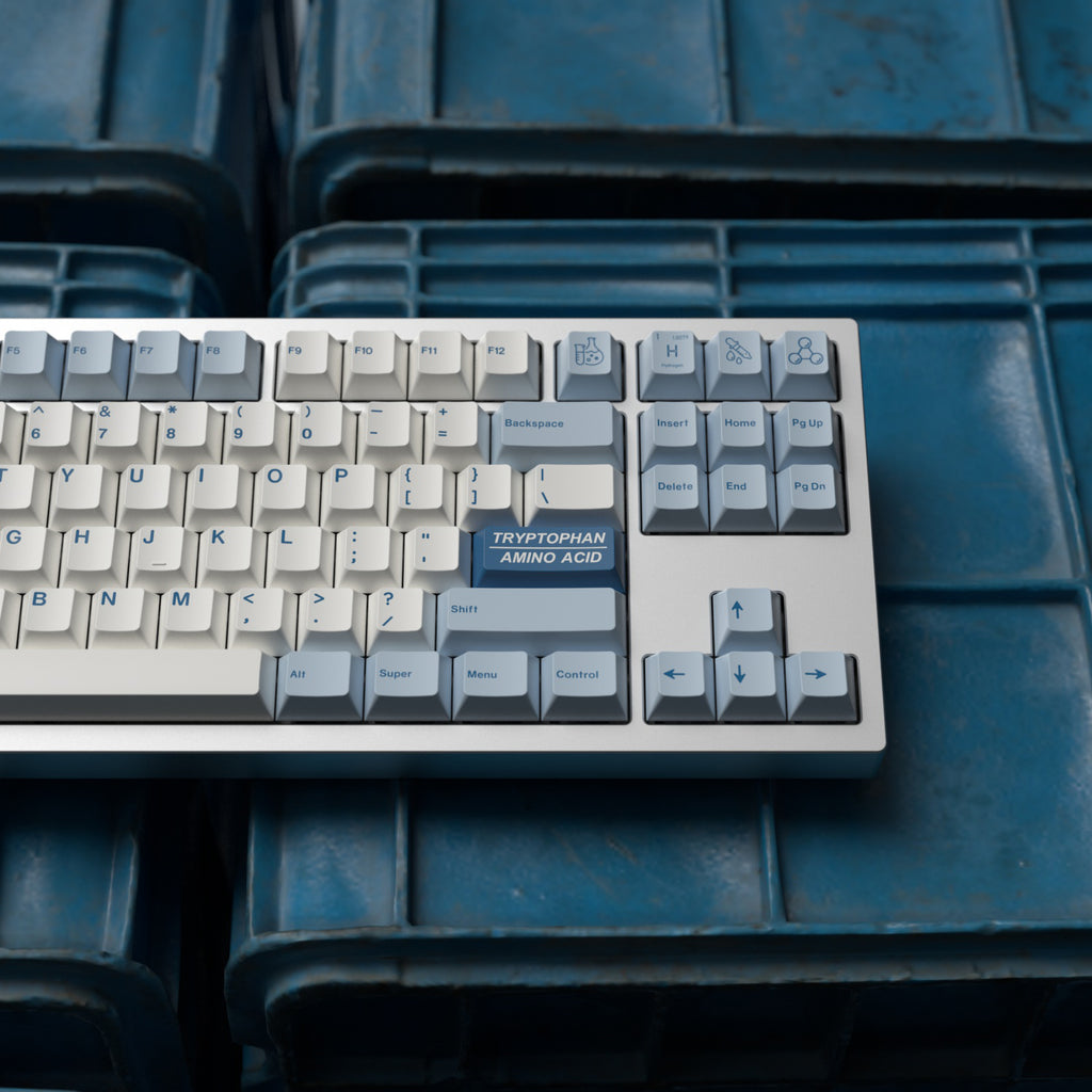 hydrogen H2o tk blue cherry mx pbt keycap set thock king for sale onlin