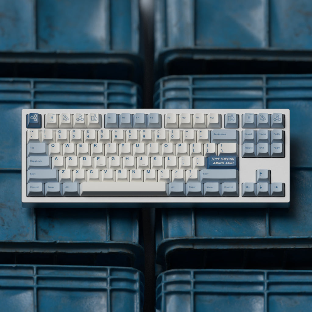 hydrogen H2o tk blue cherry mx pbt keycap set thock king for sale onlin