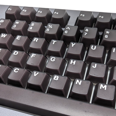 Obsidian White on Black (TK-WOB) ABS Cherry MX Keycap Set for mechanical keyboards keyboard