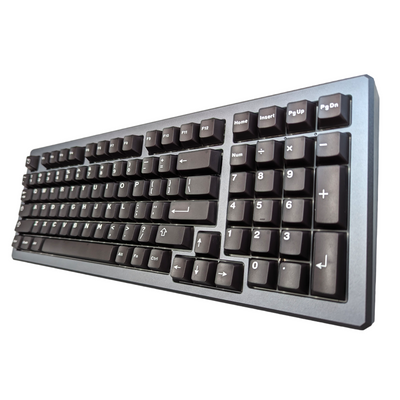 Obsidian White on Black (TK-WOB) ABS Cherry MX Keycap Set for mechanical keyboards keyboard