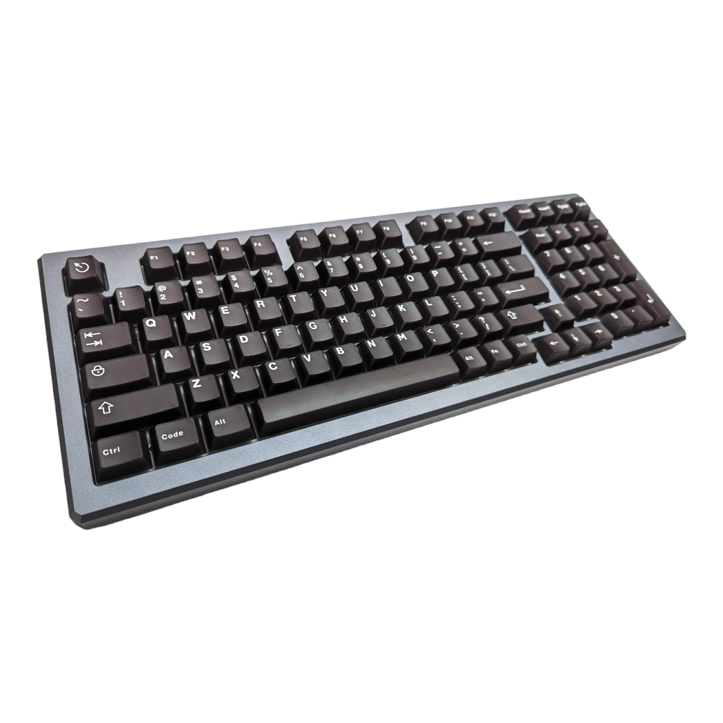 Obsidian White on Black (TK-WOB) ABS Cherry MX Keycap Set for mechanical keyboards keyboard