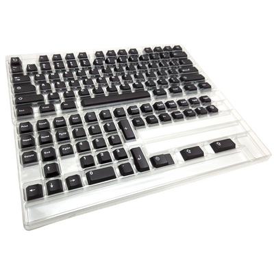 Obsidian White on Black (TK-WOB) ABS Cherry MX Keycap Set for mechanical keyboards keyboard