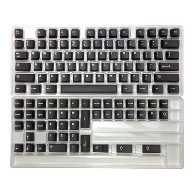 Obsidian White on Black (TK-WOB) ABS Cherry MX Keycap Set for mechanical keyboards keyboard