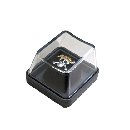    One piece anime skull pirate keycap keycaps metal keyboard keyboards artisan onepiece