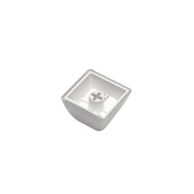 "Like Glass" White CSA Shine Through ABS Keycap Set