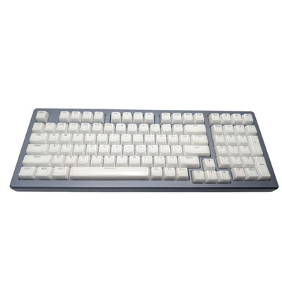 "Like Glass" White CSA Shine Through ABS Keycap Set
