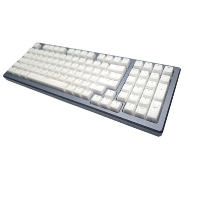 "Like Glass" White CSA Shine Through ABS Keycap Set