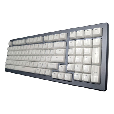 "Like Glass" White CSA Shine Through ABS Keycap Set