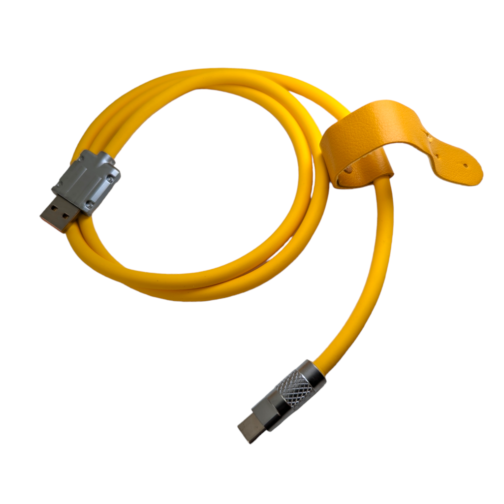 USB-A to USB-C 100w Tangle Free Silicon Cable
