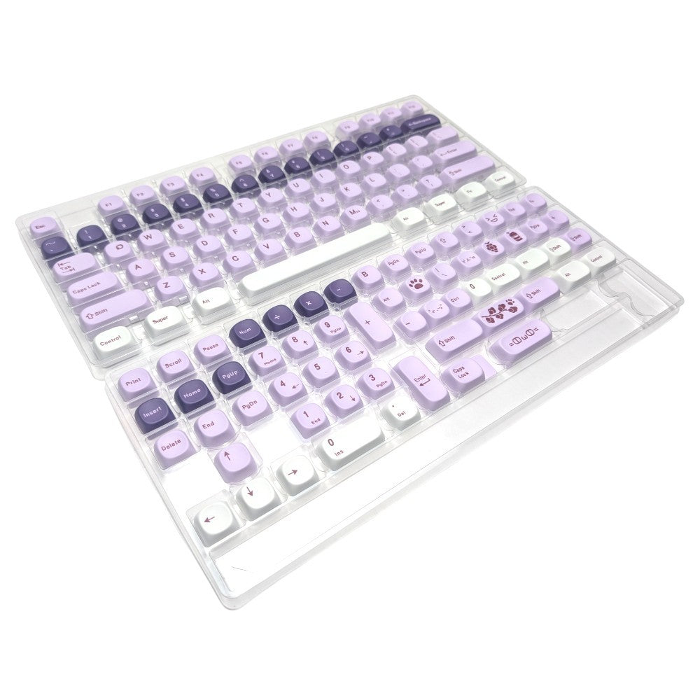 Purple Grapeline MOA PBT Keycap Set mechanical keyboard  top