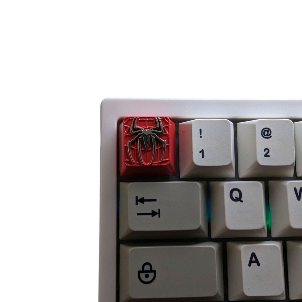 Spider Machine Key Red Spider Metal Keycap – Thock King