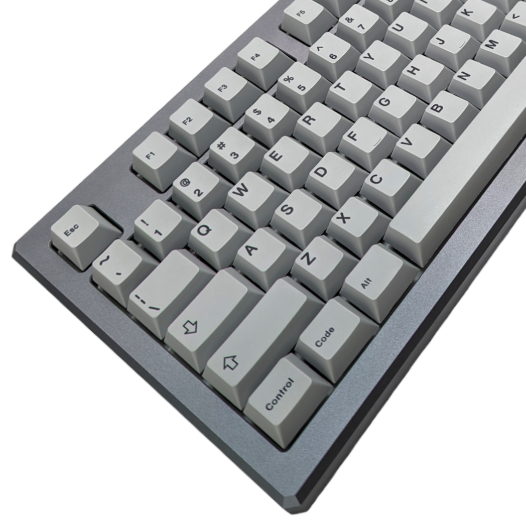 Wet Cement Black on Gray (TK-BOG) PBT Cherry MX Keycap Set (158 pcs)