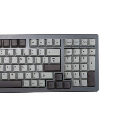 Wet Cement Black on Gray (TK-BOG) PBT Cherry MX Keycap Set (158 pcs)