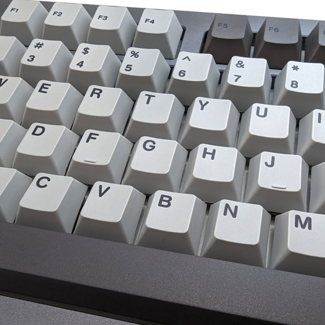 Wet Cement Black on Gray (TK-BOG) PBT Cherry MX Keycap Set (158 pcs)