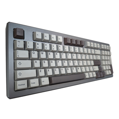 Wet Cement Black on Gray (TK-BOG) PBT Cherry MX Keycap Set (158 pcs)