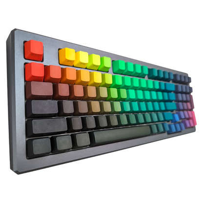 Dark Prism Rainbow PBT OEM Keycap Set (134 pcs)