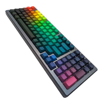 Dark Prism Rainbow PBT OEM Keycap Set (134 pcs)
