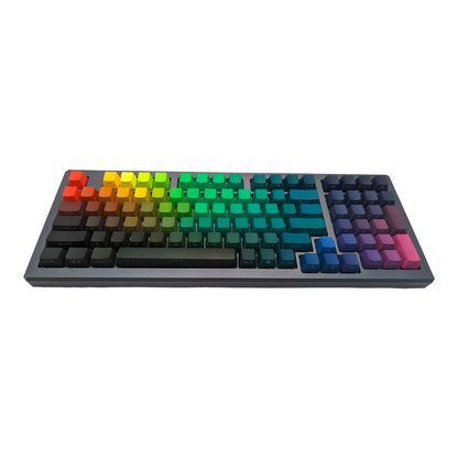 Dark Prism Rainbow PBT OEM Keycap Set (134 pcs)