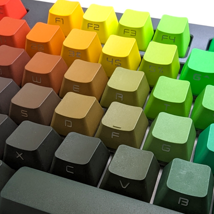 Dark Prism Rainbow PBT OEM Keycap Set (134 pcs)
