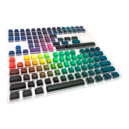 Dark Prism Rainbow PBT OEM Keycap Set (134 pcs)
