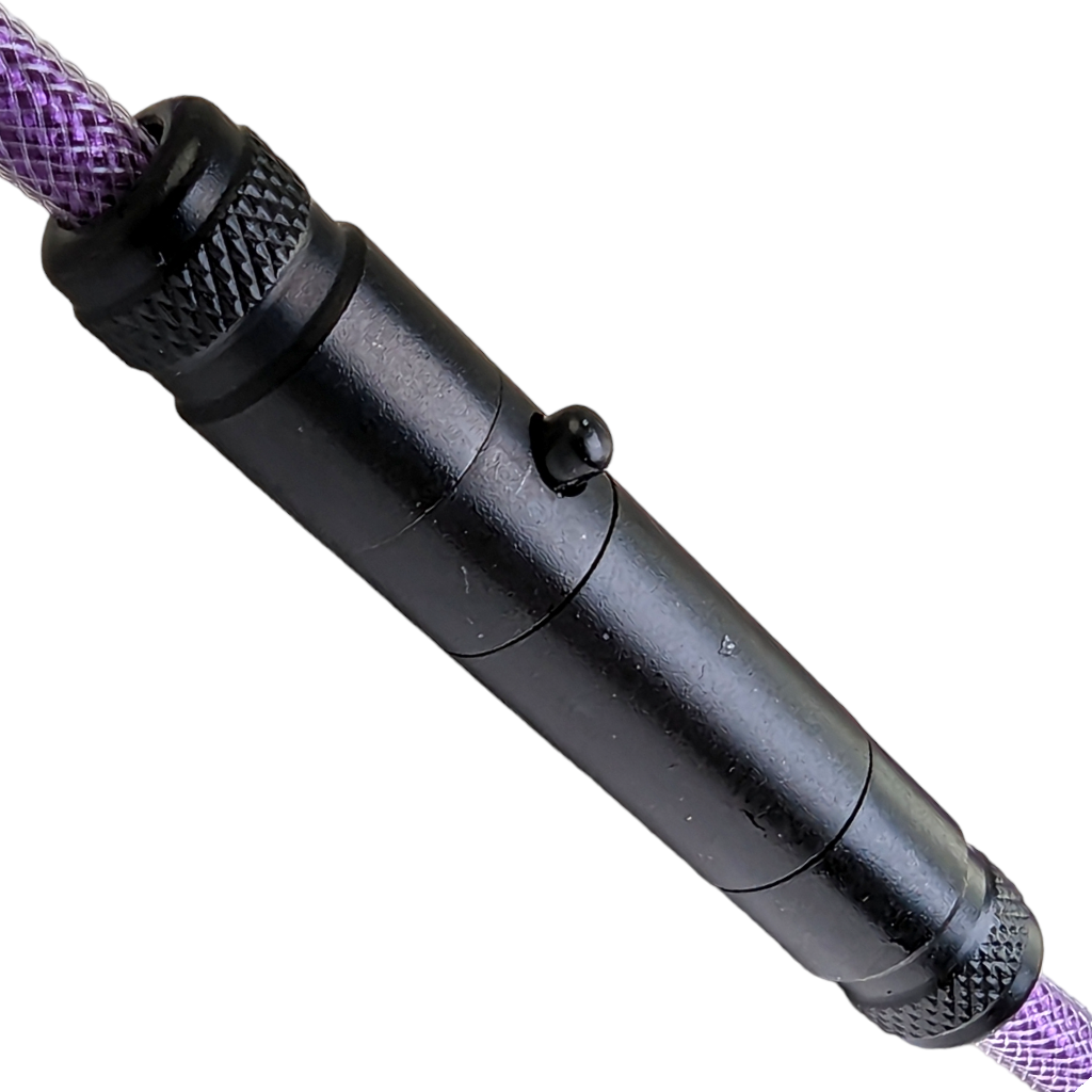 Thock king mini xlr braided coiled cable mechanical keyboards