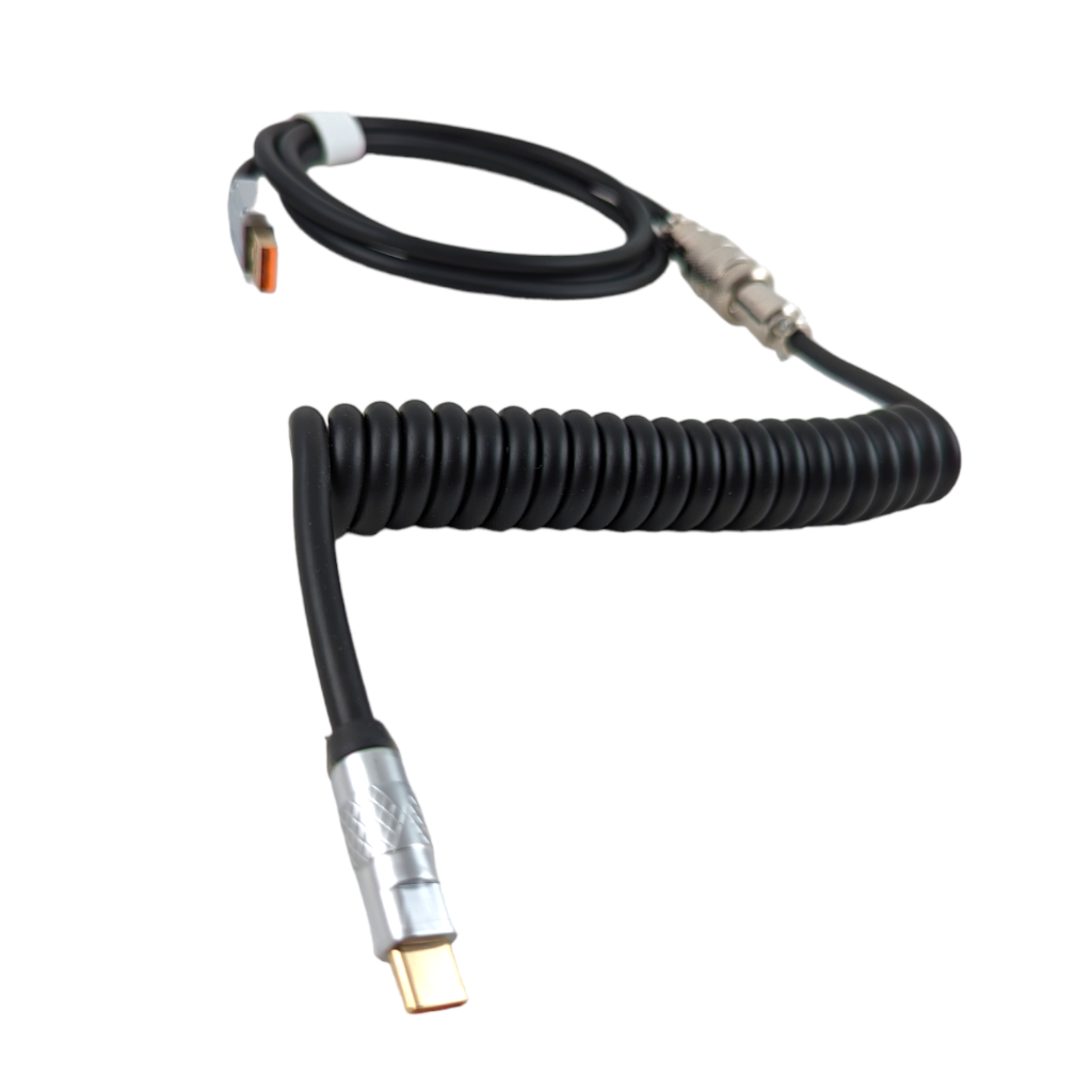 Thock king usb coil cable custom mechanical keyboards usbc usba a c Polyurethane pu black for sale online best