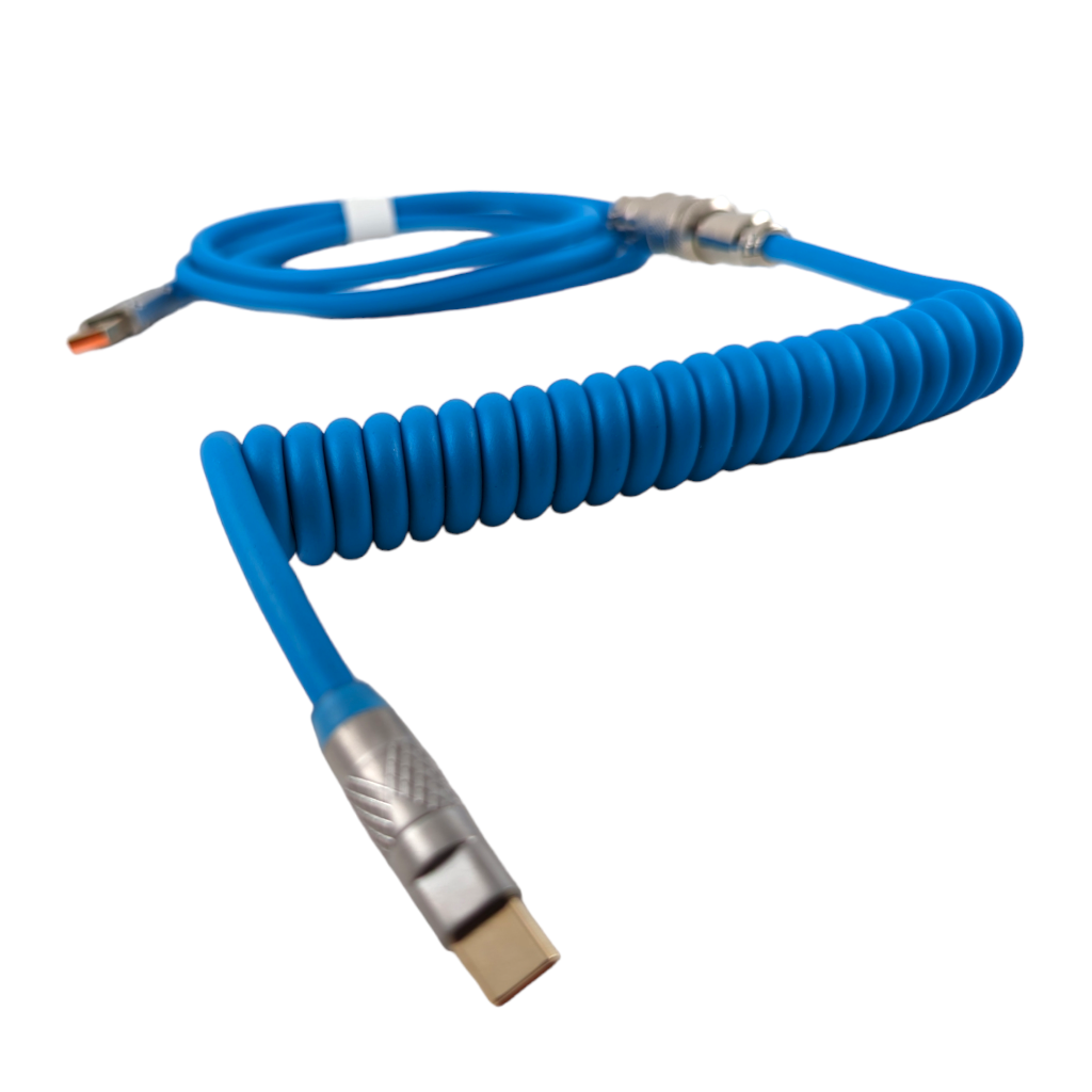 Thock king usb coil cable custom mechanical keyboards usbc usba a c Polyurethane pu blue for sale online best