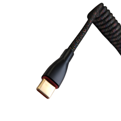 galaxy braided coil cable thock king usb c