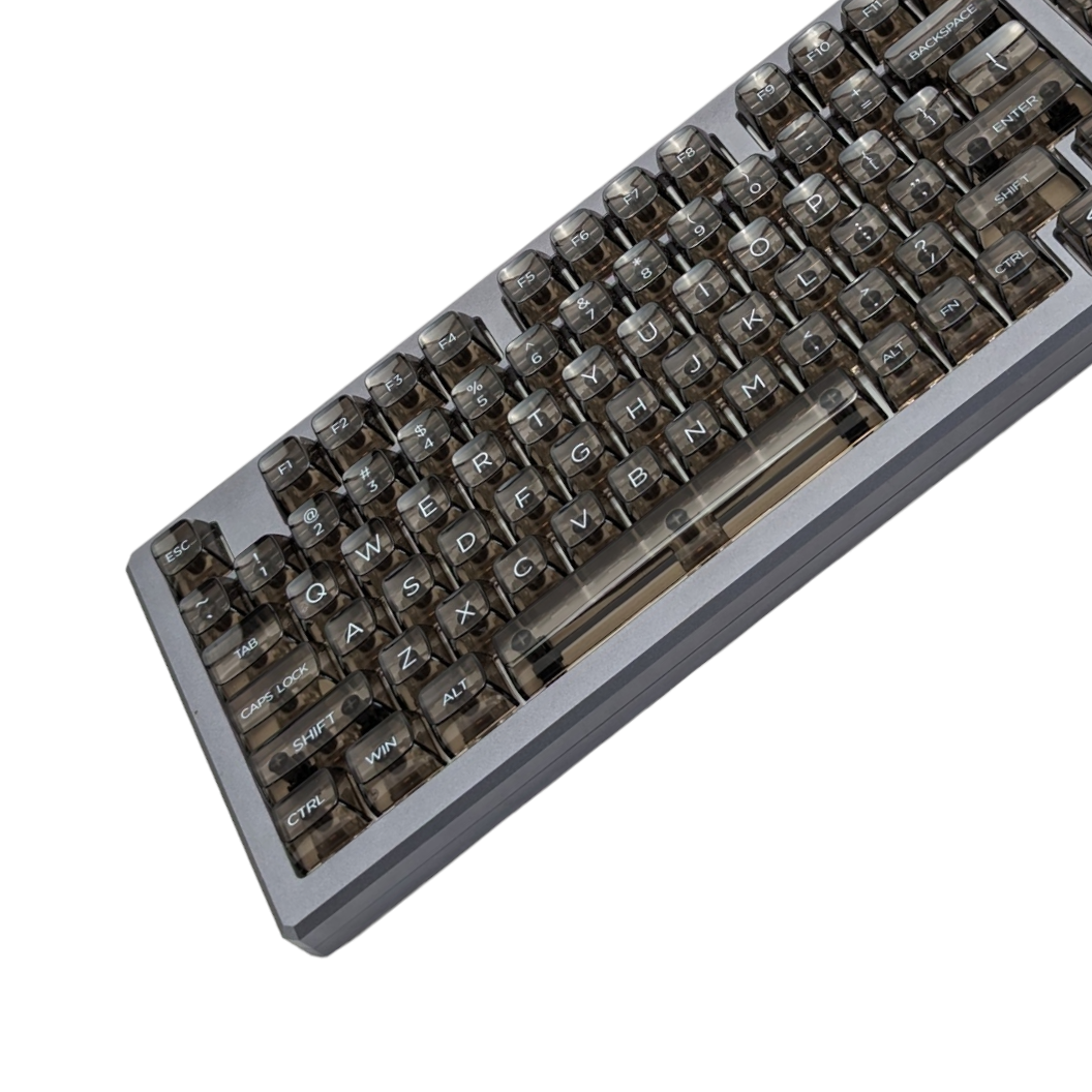 Black Crystal Clear RGB CSA Keycap Set (143 pc)