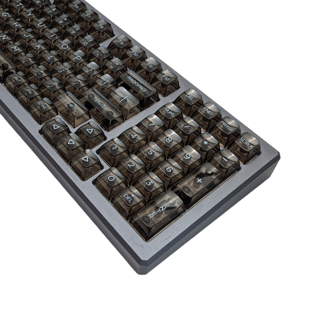 Black Crystal Clear RGB CSA Keycap Set (143 pc)