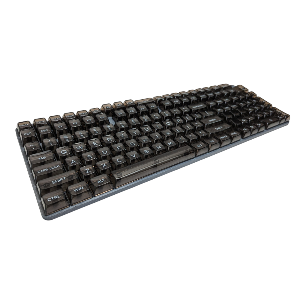 Black Crystal Clear RGB CSA Keycap Set (143 pc)