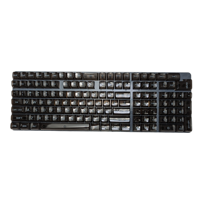 Black Crystal Clear RGB CSA Keycap Set (143 pc)