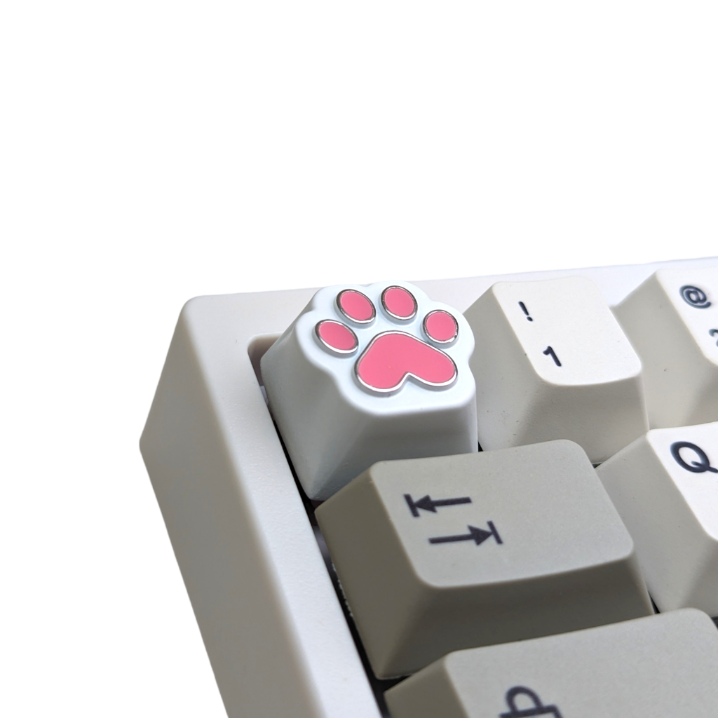 cat paws gamer keycap keycaps metal keyboard keyboards artisan