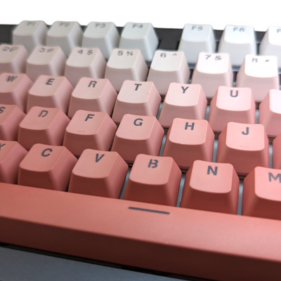 pink color scale rainbow keycap keycaps set mechanical keyboard keyboards sunset blush