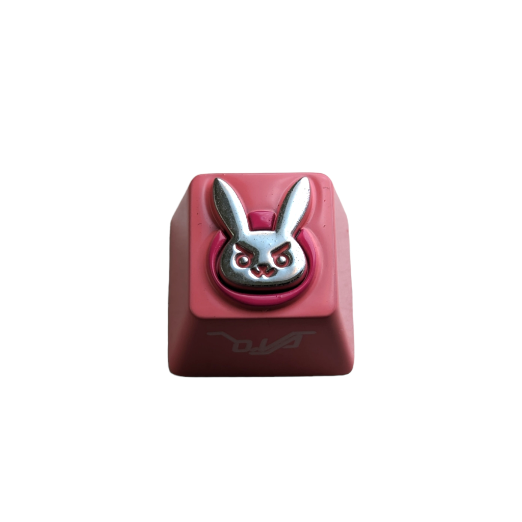 d va diva pink bunny gamer keycap keycaps metal keyboard keyboards artisan for sale